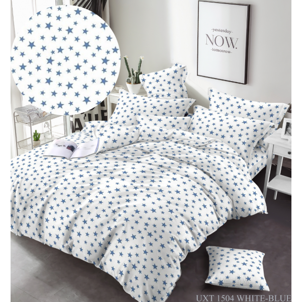 Бязь Gold UXT 1504 White Blue Бязь Gold UXT 1504 White Blue