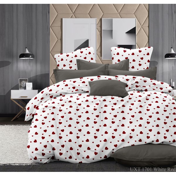 Бязь Gold UXT 1701 White Red Бязь Gold UXT 1701 White Red
