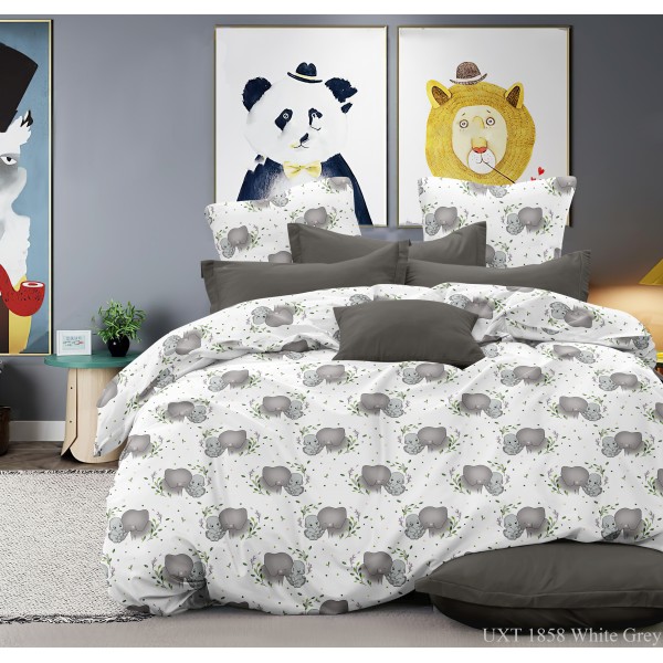 Бязь Gold UXT 1858 White Grey Бязь Gold UXT 1858 White Grey