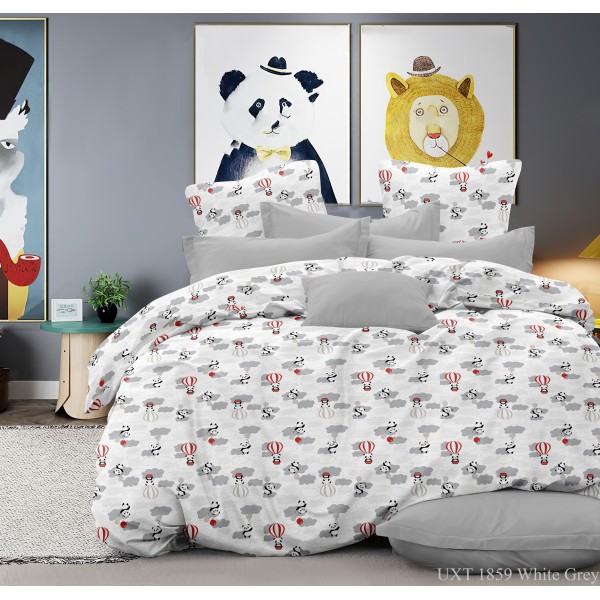 Бязь Gold UXT 1859 White Grey Бязь Gold UXT 1859 White Grey