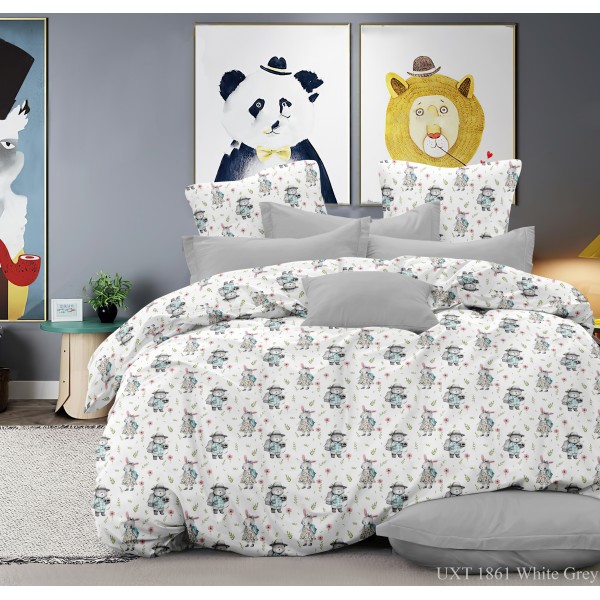 Бязь Gold UXT 1861 White Grey Бязь Gold UXT 1861 White Grey