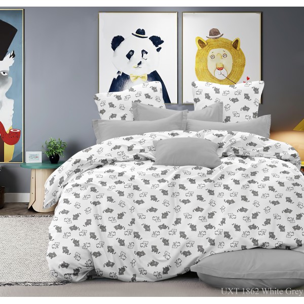 Бязь Gold UXT 1862 White Grey Бязь Gold UXT 1862 White Grey