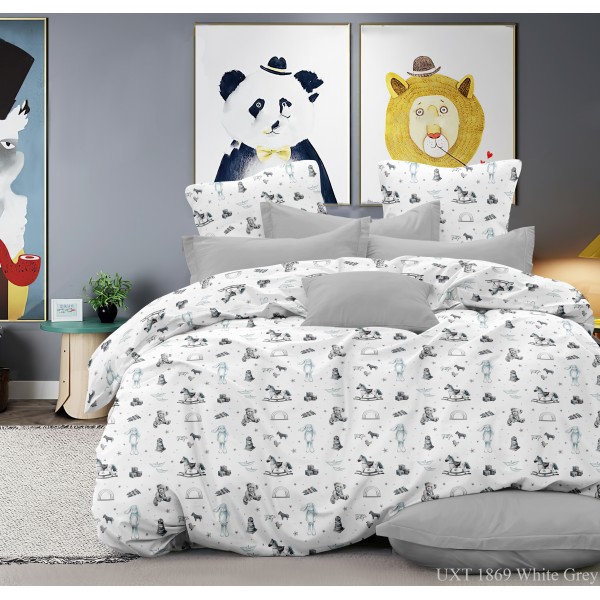 Бязь Gold UXT 1869 White Grey Бязь Gold UXT 1869 White Grey